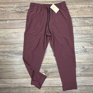 Nike Dri Fit Mens Training Pants Burgundy Zip Ankle Size Large FB7548 652 NEW